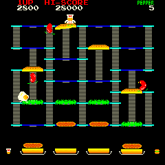 Screenshot of Burger Time