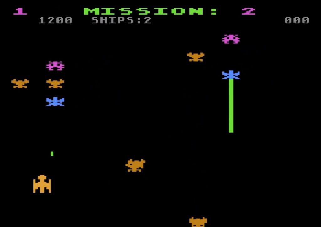 Gorf on the Atari 5200: mission 2, Laser Attack
