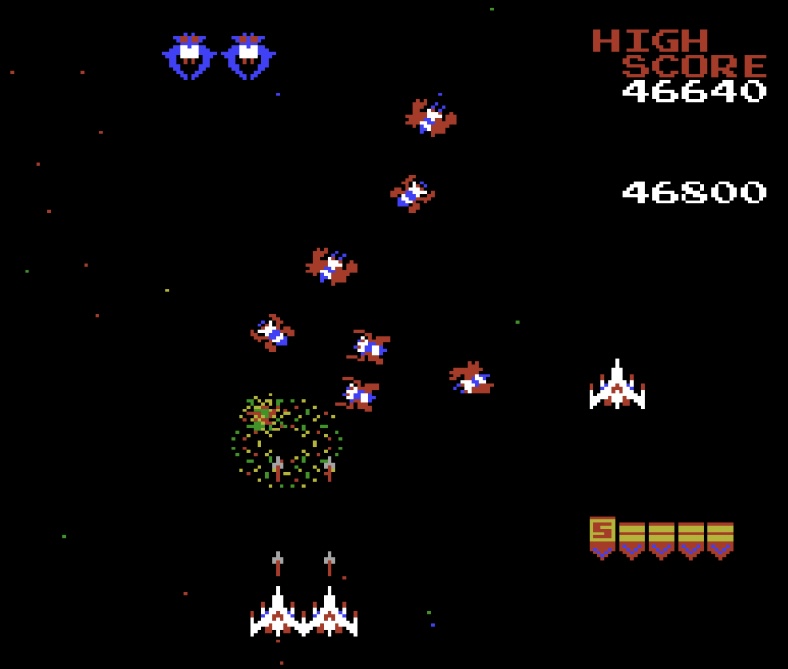 Galaga NES Famicom Version