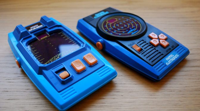 Missile Invader and Sub Chase Handhelds by Mattel