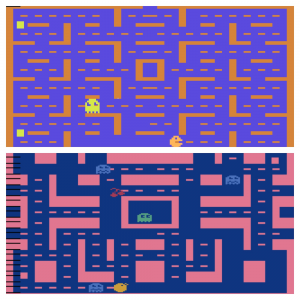 Atari 2600 PacMan vs Ms PacMan