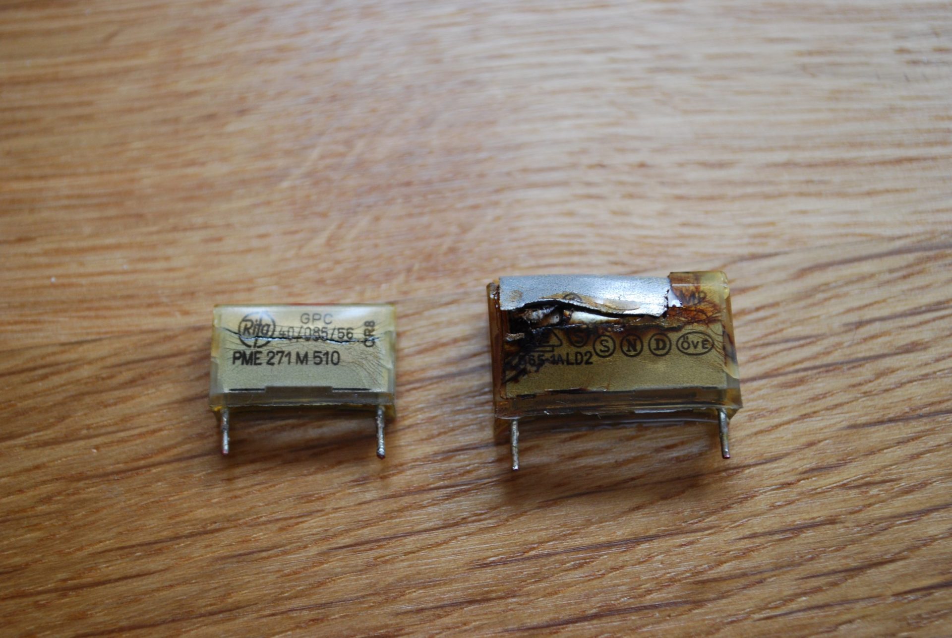 Faulty Power Block Capacitor