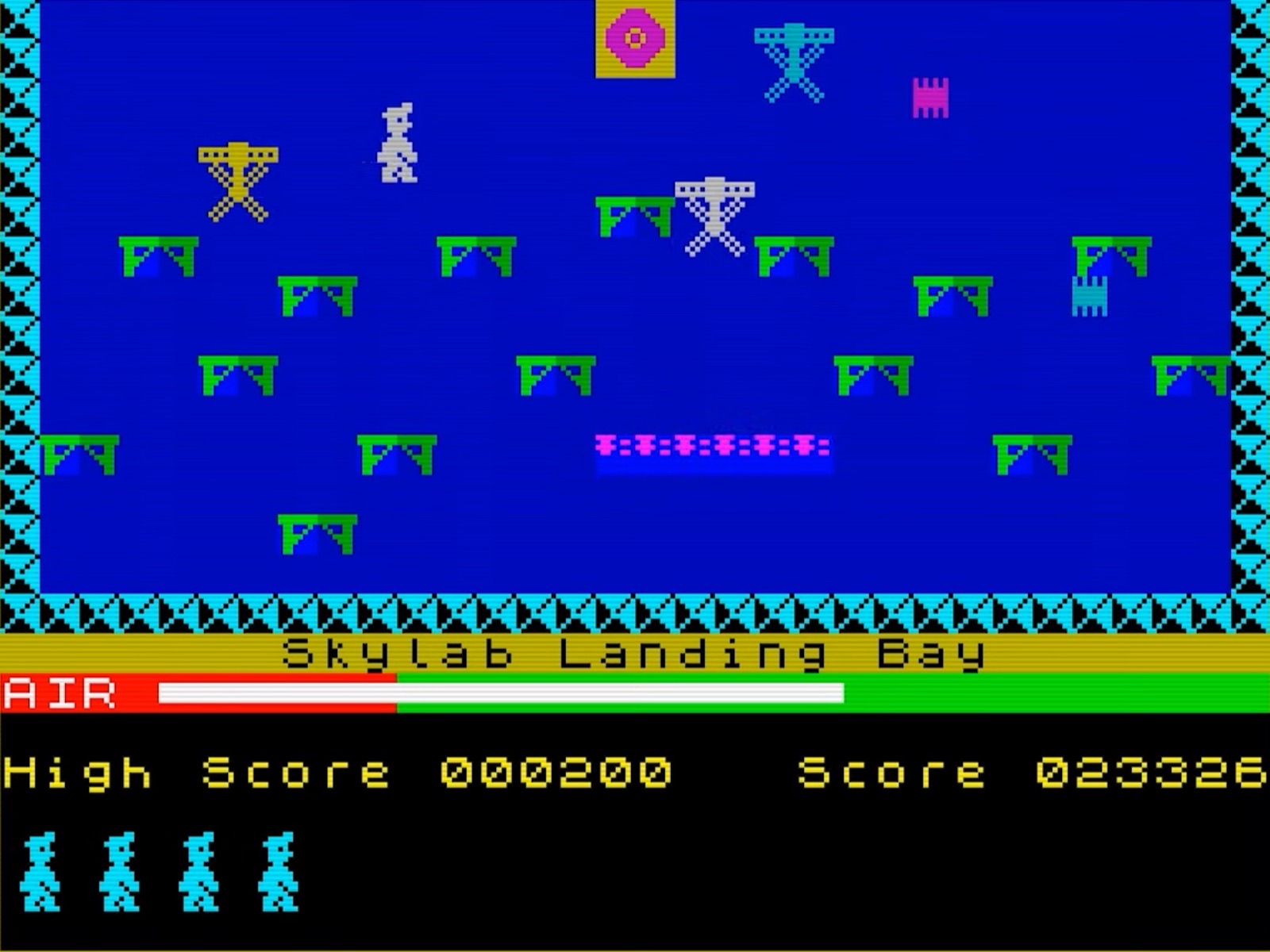 Manic Miner — Skylab Landing Bay on the ZX Spectrum